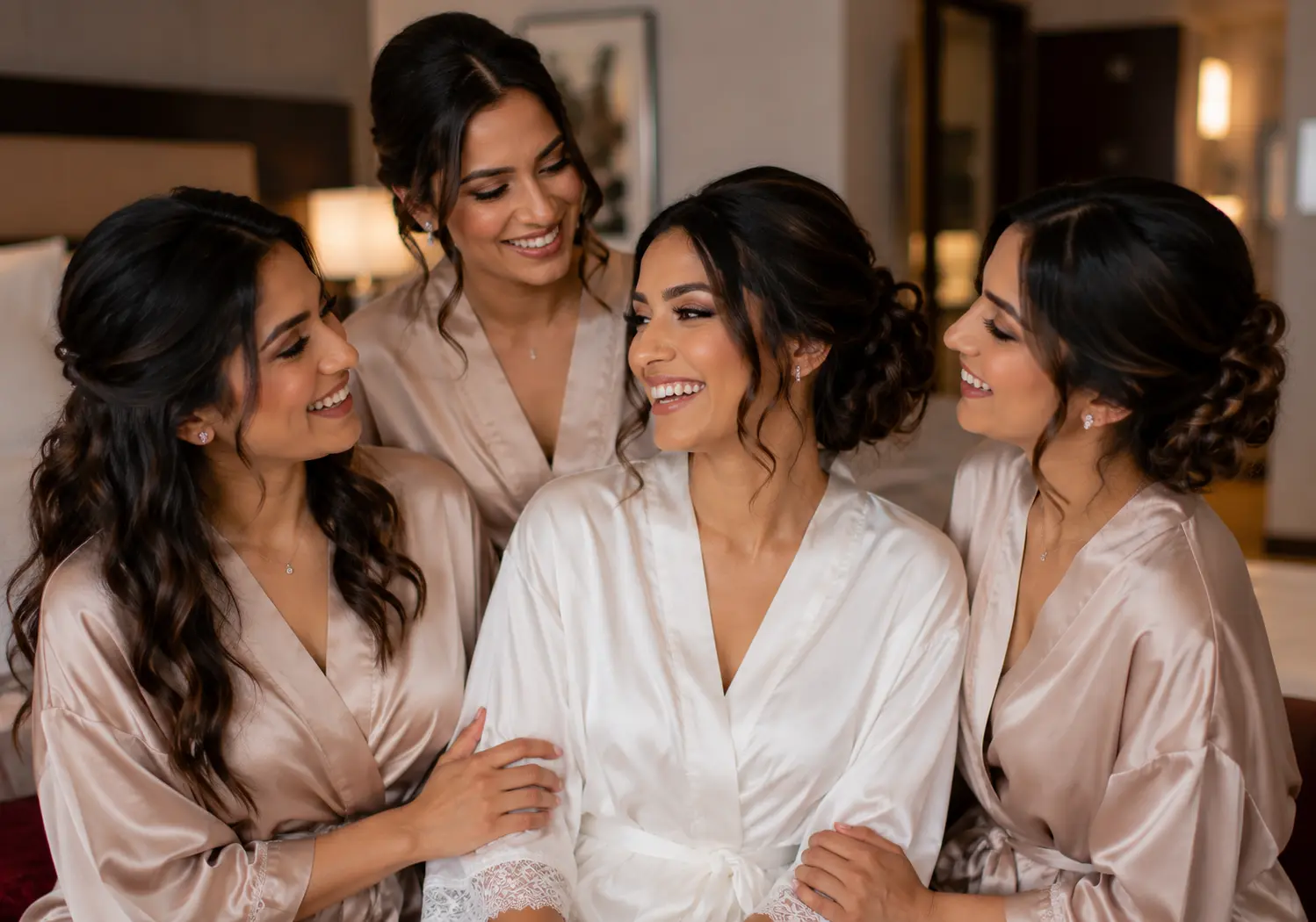 Bride and bridal party